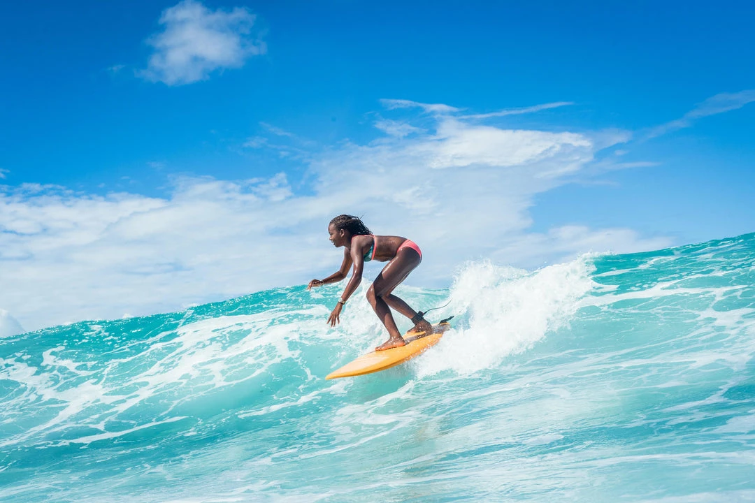 Olaian Bondi 500, Swimsuit Triangle Surf Top, Girls'