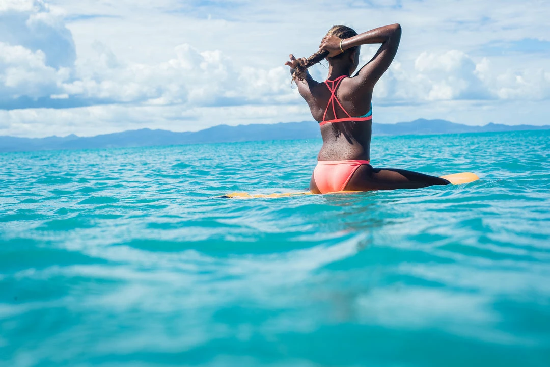 Olaian Bondi 500, Swimsuit Triangle Surf Top, Girls'