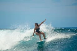 Olaian 1-piece Surf Swimsuit With Adjustable Double Flat ELISE BLACK Swimsuits