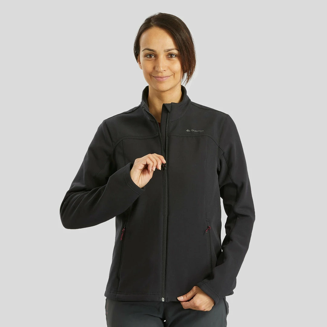 Forclaz Trek 100 WindWarm, Softshell Hiking Windbreaker, Women's