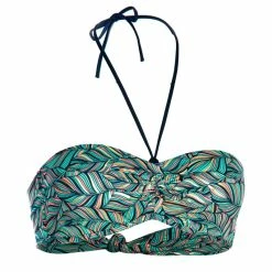 Olaian Women's Fixed Padded Cup Swimsuit Top FOLY LAETI BANDEAU Bikinis, Boardshorts