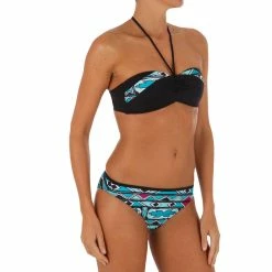 Tribord Olaian Laeti, Bandeau Swimsuit Top With Fixed Padded Cups, Women's Bikinis, Boardshorts