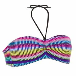 Olaian Bikinis, Boardshorts Women's Bandeau Bikini Swimsuit Top With Fixed Padded Cups Jazz Laeti