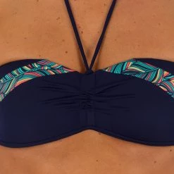 Tribord Olaian Laeti, Bandeau Swimsuit Top With Fixed Padded Cups, Women's Bikinis, Boardshorts