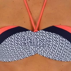 Tribord Olaian Laeti, Bandeau Swimsuit Top With Fixed Padded Cups, Women's Bikinis, Boardshorts