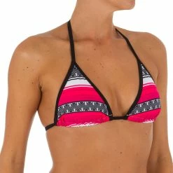 Olaian Women's Basic Sliding Triangle Bikini Top Mae