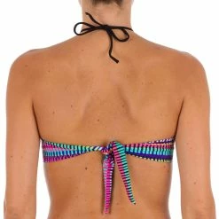 Olaian Bikinis, Boardshorts Women's Bandeau Bikini Swimsuit Top With Fixed Padded Cups Jazz Laeti