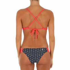 Tribord Agatha, Surfing Crop Top Swimsuit Top With Padded Cups, Women's Bikinis, Boardshorts