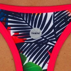 Olaian Bikinis, Boardshorts Women's Surfing Crop Top Swimsuit Top Ana