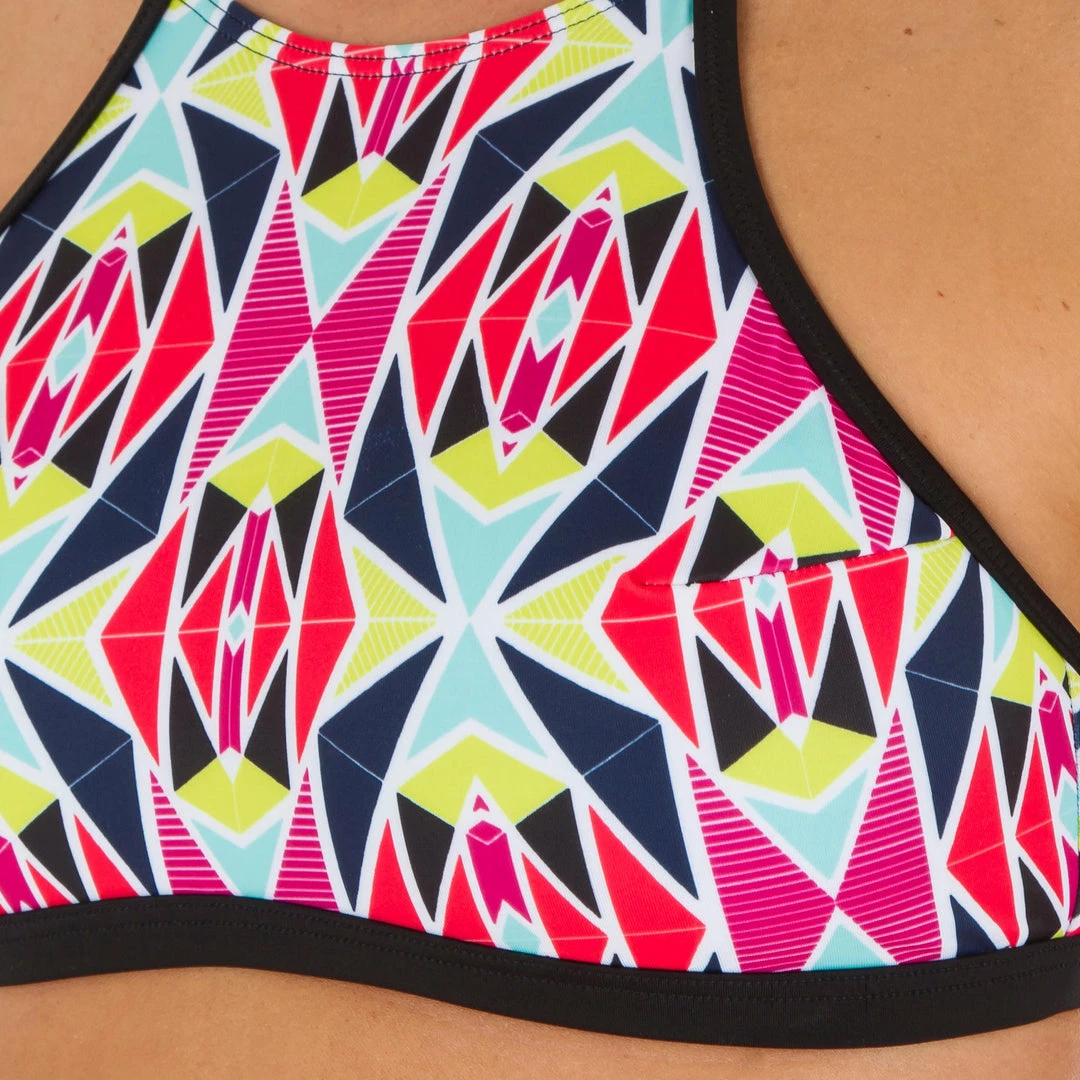 Brand new 🤩 Olaian Andrea 👩 Women's 🏄 Surfing Crop Top 🩱 Swimsuit Top With Padded Cups - Nila Merengue 👙 Bikinis, Boardshorts 🛒 5 Olaian Andrea Women's Surfing Crop Top Swimsuit Top With Padded Cups - Nila Merengue Bikinis, Boardshorts
