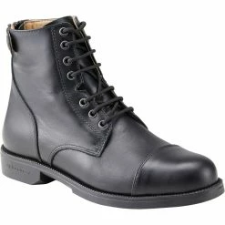 Best Sale ⌛ Fouganza Riding 🥾 Boots Leather Lace-Up Riding Paddock 🥾 Boots, 👩 Women's 🎁 66 Fouganza Riding Boots Leather Lace-Up Riding Paddock Boots, Women's