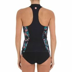Tribord Bikinis, Boardshorts Women's Surfing Exposed Upper Back Windbreaking Zippered Vest Zoe Palmy