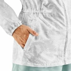 Quechua Raincut NH100, Waterproof Zip Hiking Rain Jacket, Women's