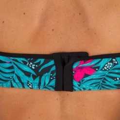 Olaian Bikinis, Boardshorts Women's Swimsuit Bandeau Top With Padded Cups And Underwiring Lea Bali