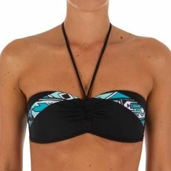 Tribord Olaian Laeti, Bandeau Swimsuit Top With Fixed Padded Cups, Women's Bikinis, Boardshorts