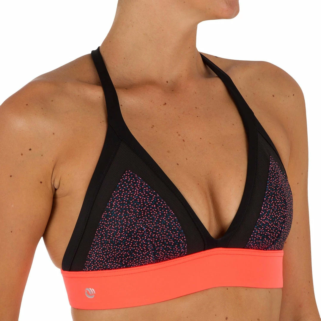 Flash Sale 👍 Olaian 👩 Women's 🏄 Surfing Crop Top 🩱 Swimsuit Top With Very Open Back Isa Shine 👙 Bikinis, Boardshorts 👏 2 Olaian Women's Surfing Crop Top Swimsuit Top With Very Open Back Isa Shine Bikinis, Boardshorts