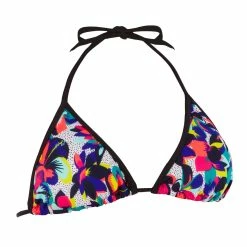 Olaian Bikinis, Boardshorts Women's Sliding Removable Padded Cup Triangle Swimsuit Top Street