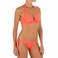 Olaian Bikinis, Boardshorts Women's Fixed Padded Cup Push-Up Swimsuit Top Elena