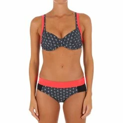 Olaian Eden Women’s Underwired Minimizer Balconet Swimsuit Top - Facet Bikinis, Boardshorts