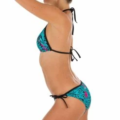 Olaian Bikinis, Boardshorts Women's Sliding Triangle Swimsuit Top With Removable Padded Cups Bali