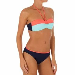 Tribord Olaian Laeti, Bandeau Swimsuit Top With Fixed Padded Cups, Women's Bikinis, Boardshorts