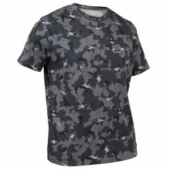 Solognac Short-Sleeved Cotton Camouflage Hunting T-Shirt Shirts