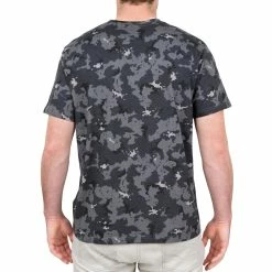 Solognac Short-Sleeved Cotton Camouflage Hunting T-Shirt Shirts